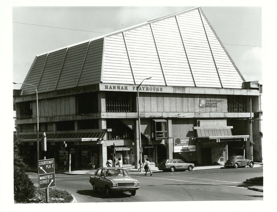 Archives NZ image by G Simpson from 1978 - view of Hannah Playhouse on Courtenay Place
