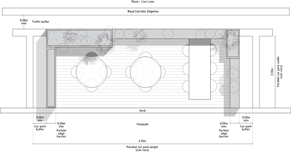 Design specifications for the elevation view.