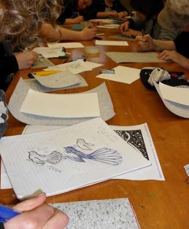 Drawing class at Newtown Cultural and Community Centre