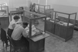Evening Post proof readers working in the offices of Press House in 1955
