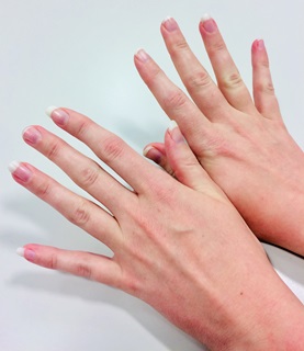 Image of hands representing nail salon review