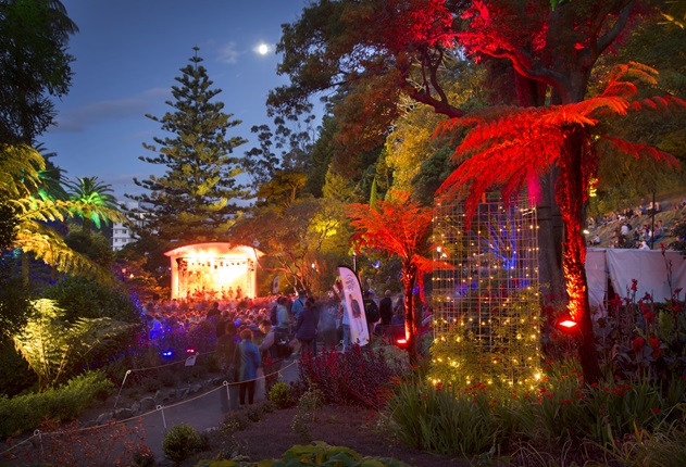 Image of Gardens Magic in the Soundshell with light display