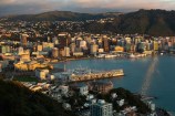 View of Wellington harbour from Mount Victoria.