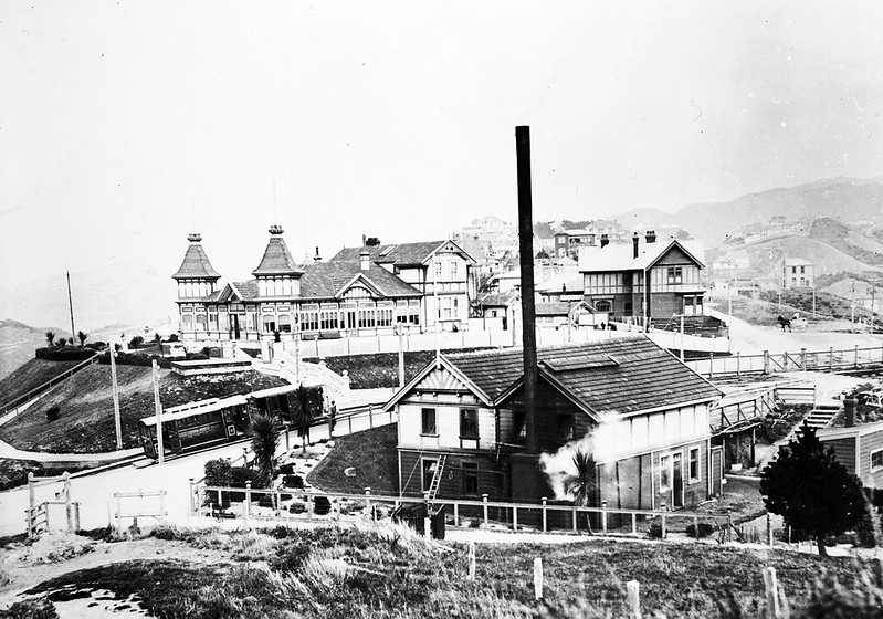 Kelburn Cable Car Terminus and Kiosk circa 1900