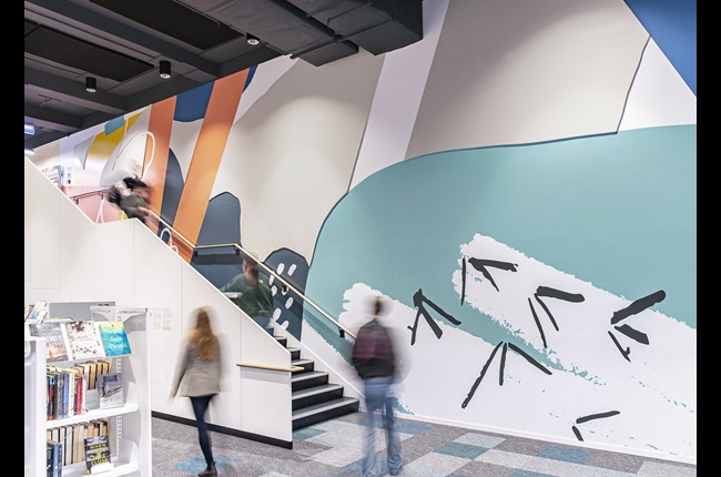 Eco-themed library mural up for award