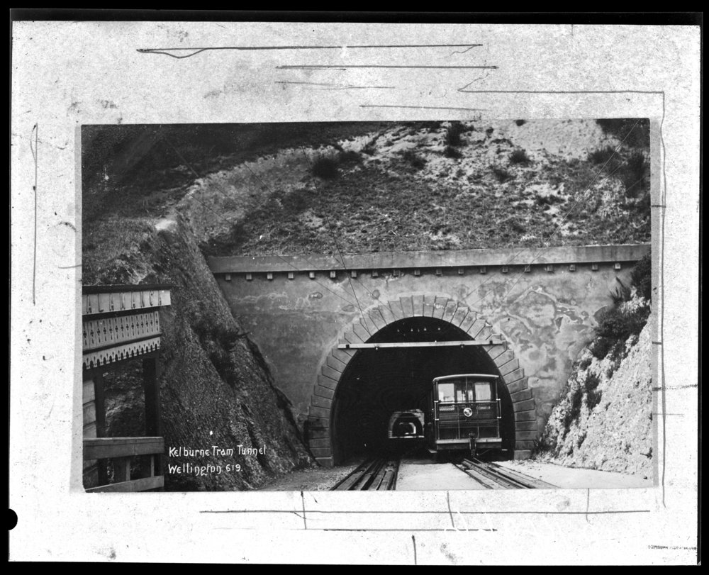 Image of Cable Car emerging from tunnel date unknown