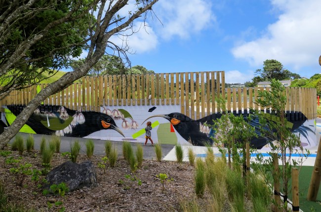 New mural for Pukehuia Newlands Skatepark