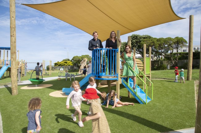 Shorland Park playground swings into action