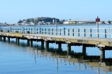 End of the Patent Slip Jetty falling into Evans Bay.