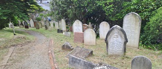 Headstones at Bolton Street Cemetery.