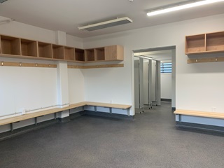 New changing rooms at Newtown Park.