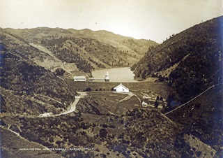 Old Karori Reservoir before it became Zealandia.
