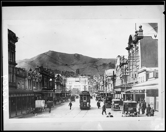 Embassy Theatre with tram in foreground circa 1910