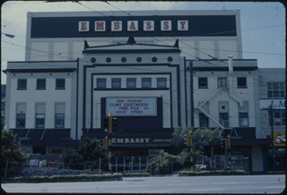 Embassy Theatre with Clint Eastwood film Fire Fox now showing from 1982