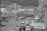 Embassy Theatre with bus shelters in foreground in 1992