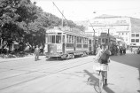 Embassy Theatre with tram in foreground in 1936