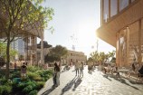 Te Ngakau Civic Square Precinct Development Te Matapihi indicative concept render