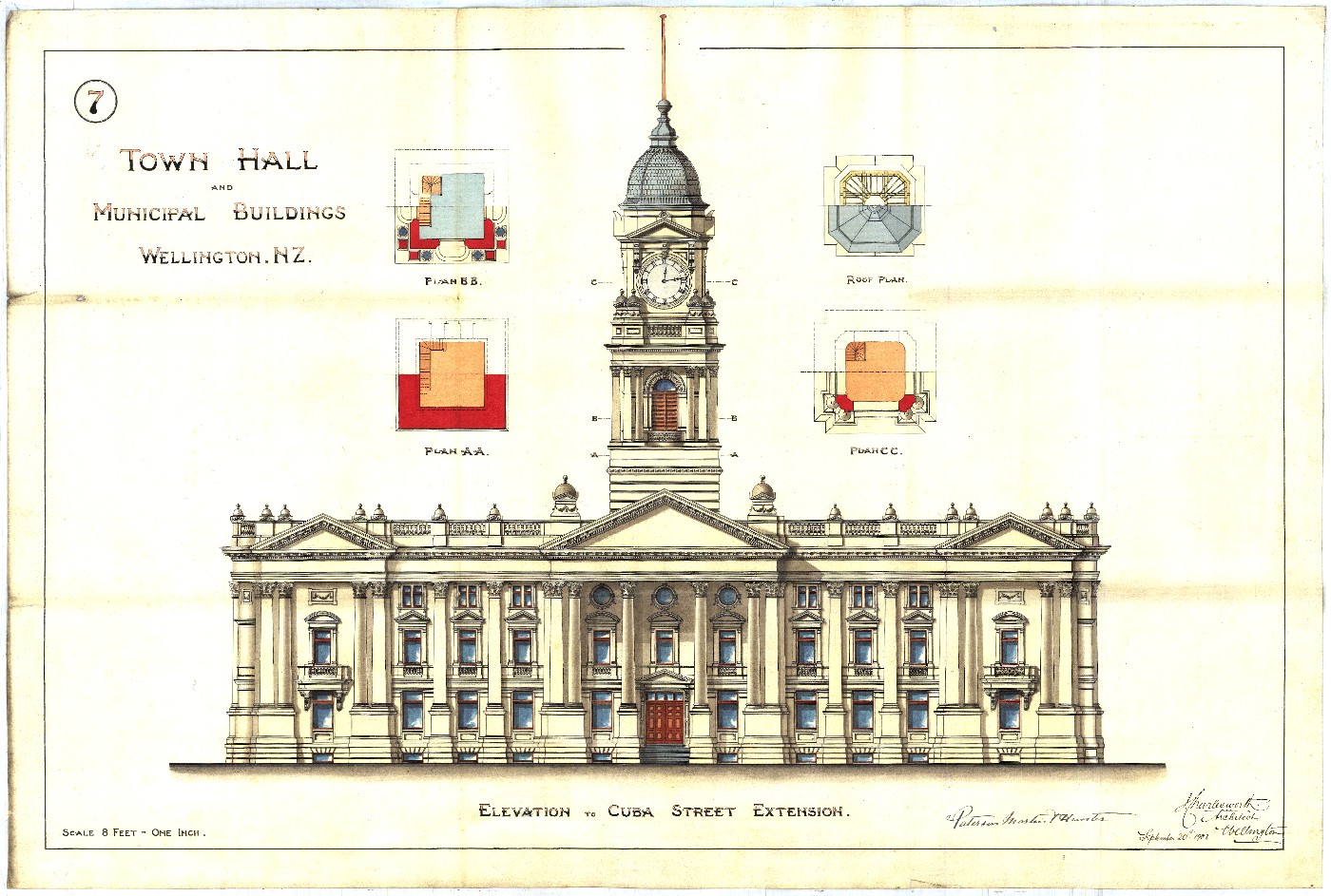 Winning entry for the Wellington Town Hall competition by Joshua Charlesworth  