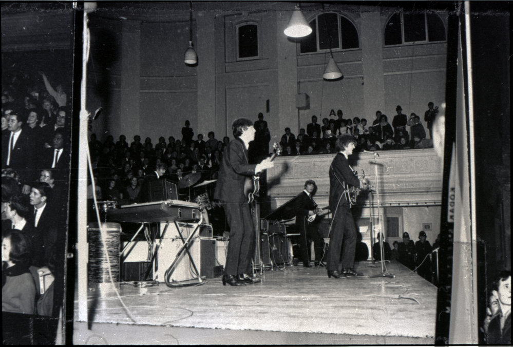 Beatles at Town Hall performance (Wellington City Council Archives, 00291-3286-1)