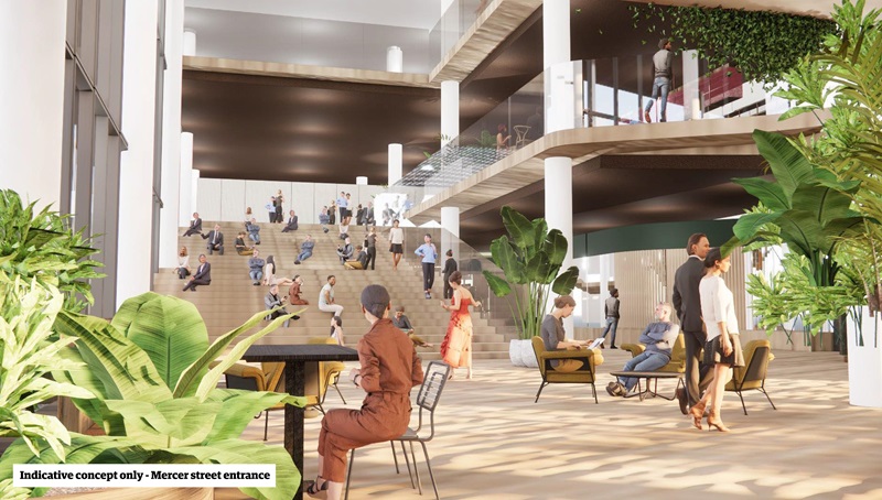 Te Ngākau Civic Square Precinct building interior indicative concept Te Ngākau Civic Square Precinct building interior indicative concept