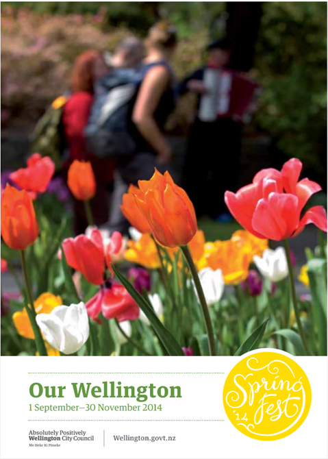 Our Wellington magazine cover spring 2014. 