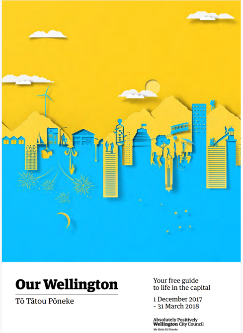 Our Wellington magazine cover summer 2017-18. 