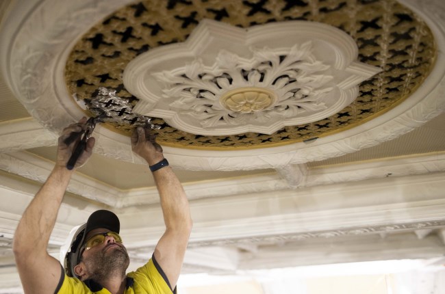 A tile as old as time: restoring the Town Hall's heritage metal ceilings
