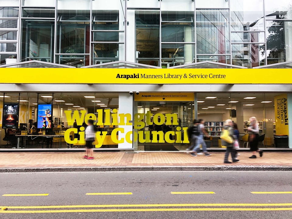 Arapaki Library and Service Centre on Manners Street.