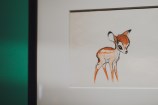 Sketch of Bambi from Bambi the movie, inside a black frame on the wall.