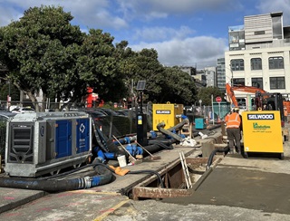 Work taking place at Chaffers Street.