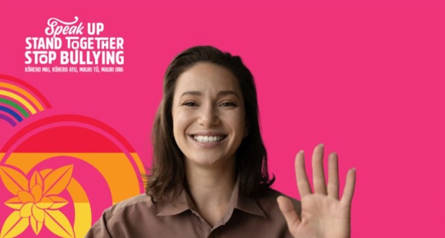 Pink Shirt Day screensaver template for 2025 promotional campaign.