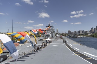 HMAS Canberra deck.