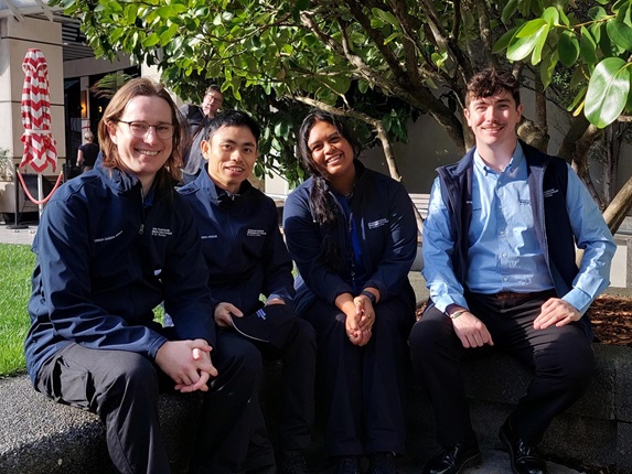 Urban Liaison Officers Isaak, Andy, Ellis, Kaila in Midland Park