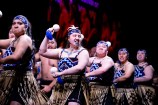 Kapa Haka performers at Tākina for Te Hui Ahurei Reo Māori 2024.
