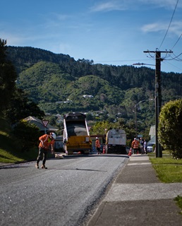 Generic image of road resealing by Downer