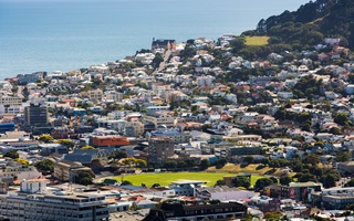 Aerial view of Wellington.