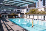 Pool from entrance facing changing rooms