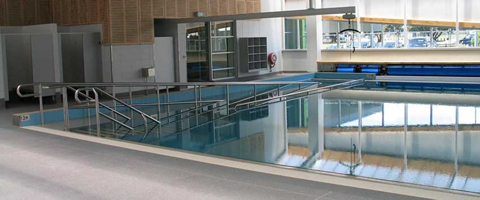 Hydrotherapy pool at Wellington Regional Aquatic Centre.