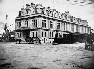 Wellington Harbour Board head office, Jervois Quay, 1890s.