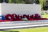 An Anzac memorial wall that reads: 