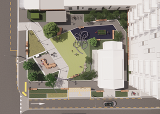 Artistic impression of Frederick Street Park.