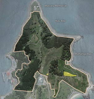 Map of the Mātai Moana Reserve.