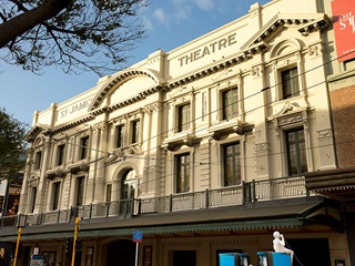 The St James theatre as viewed from street level.