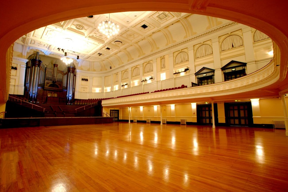 Wellington Town Hall auditorium.