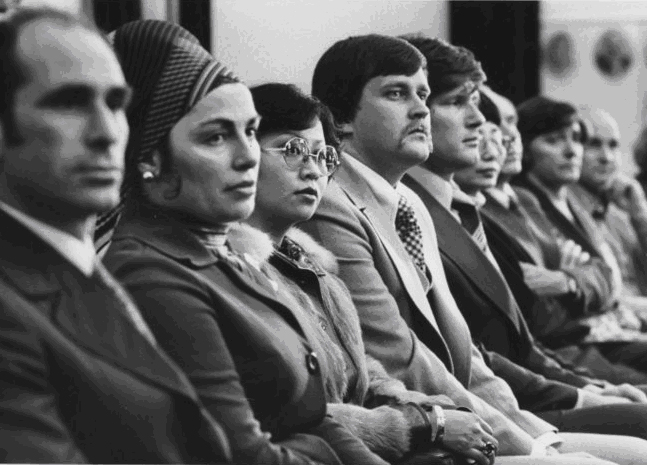 A citizenship ceremony at the Town Hall in 1982.