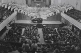 A school music festival in the Town Hall in 1955.
