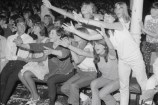 Teenage fans at the Walker Brothers concert in the Town Hall in 1967.