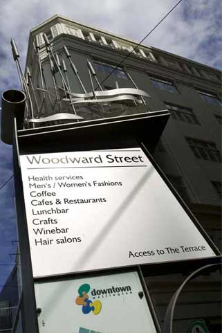 Woodward Street Sign