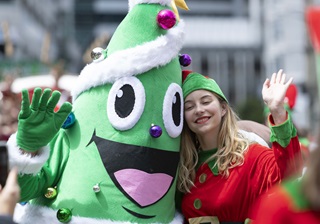 Image of characters dressed up for A Very Welly Christmas 2019