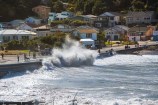 Big swell in Wellington South Coast caused by a storm surge.